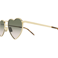 Napoli - Corso Giuseppe Garibaldi 197 - Occhiali da sole Saint Laurent SL 301 LOULOU015-GOLD-GOLD-BROWN52 - SL 301 LOULOU015-GOLD-GOLD-BROWN52